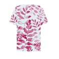 thumbnail image 4 of PVCS Womens Tops Summer Tops for Women Vacation Trendy V Neck Short Sleeve Shirts Casual Loose Spring Vintage Floral Print Comfy Tunic Clothes, 4 of 5