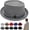 Grey, variant on Summer Breathable Mesh Pork Pie Hat,Retro Straw Breathable Sun Protection Cap,Lightweight Fedora Bowler Hat