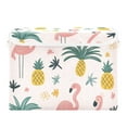 thumbnail image 7 of Yayeee Collapsible Cube Storage Bin with Lid Fabric Closet Decorative Basket with Handles, Flamingo Pattern, 7 of 7