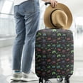 thumbnail image 2 of Neon Controllers Games Icons Black Pattern Luggage Cover Fashion Suitcase Cover Baggage Covers Fit 25-28 Inch Luggage (Go Travel), 2 of 5