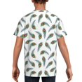 thumbnail image 5 of Wukai Colorful Grass Youth Unisex Short Sleeve T-Shirt for Boys, Girls, Teens, and Kids-X-Small, 5 of 7