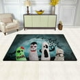 thumbnail image 3 of SKYSONIC Zombie Vampire Mummy Ghost Area Rug Pad Dining Room Bedroom 5'x3', 3 of 6
