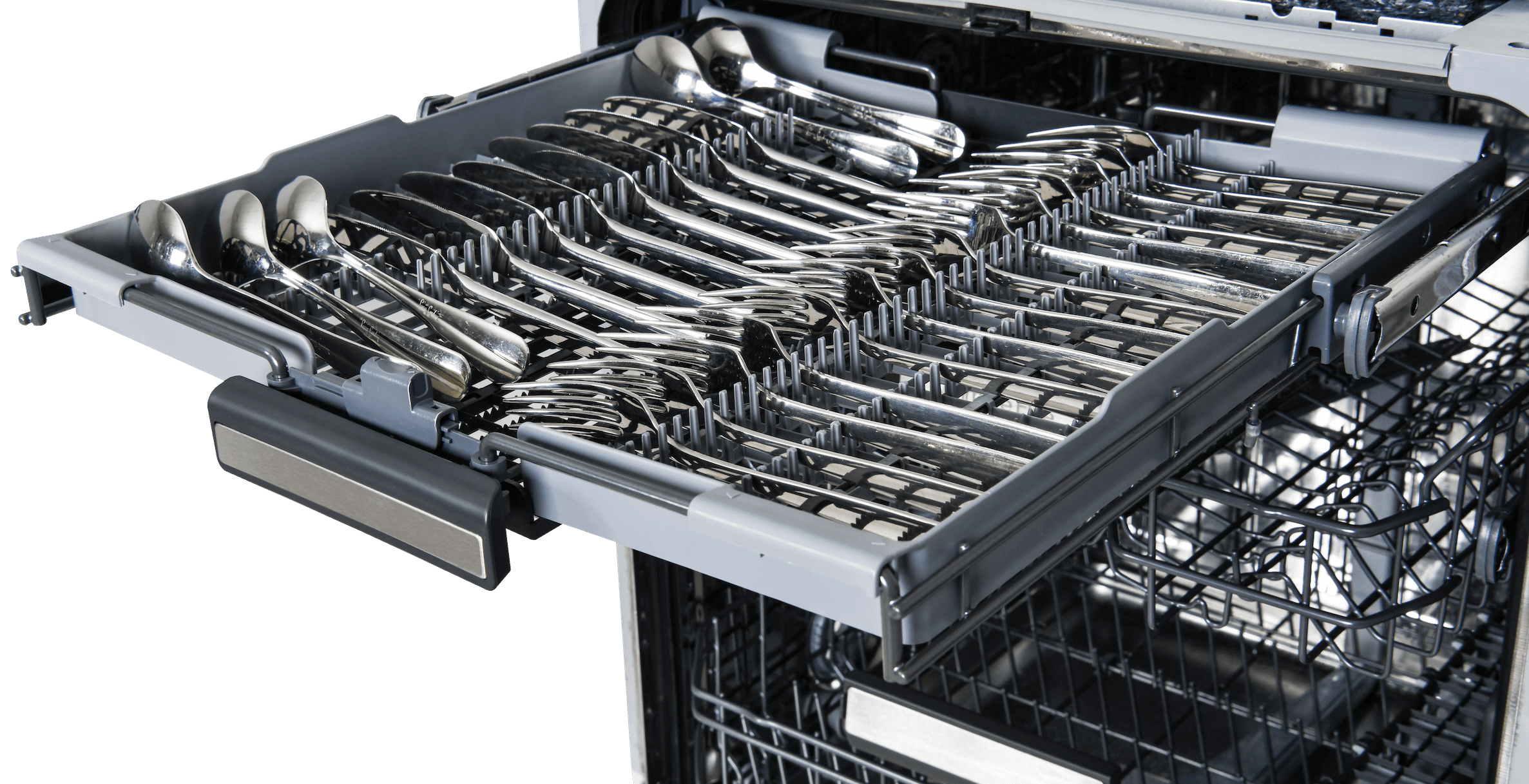 Kenmore Elite 24” Built-in-Dishwasher w/ 3rd Rack & Direct Wash & Turbo Dry with Handle-Black