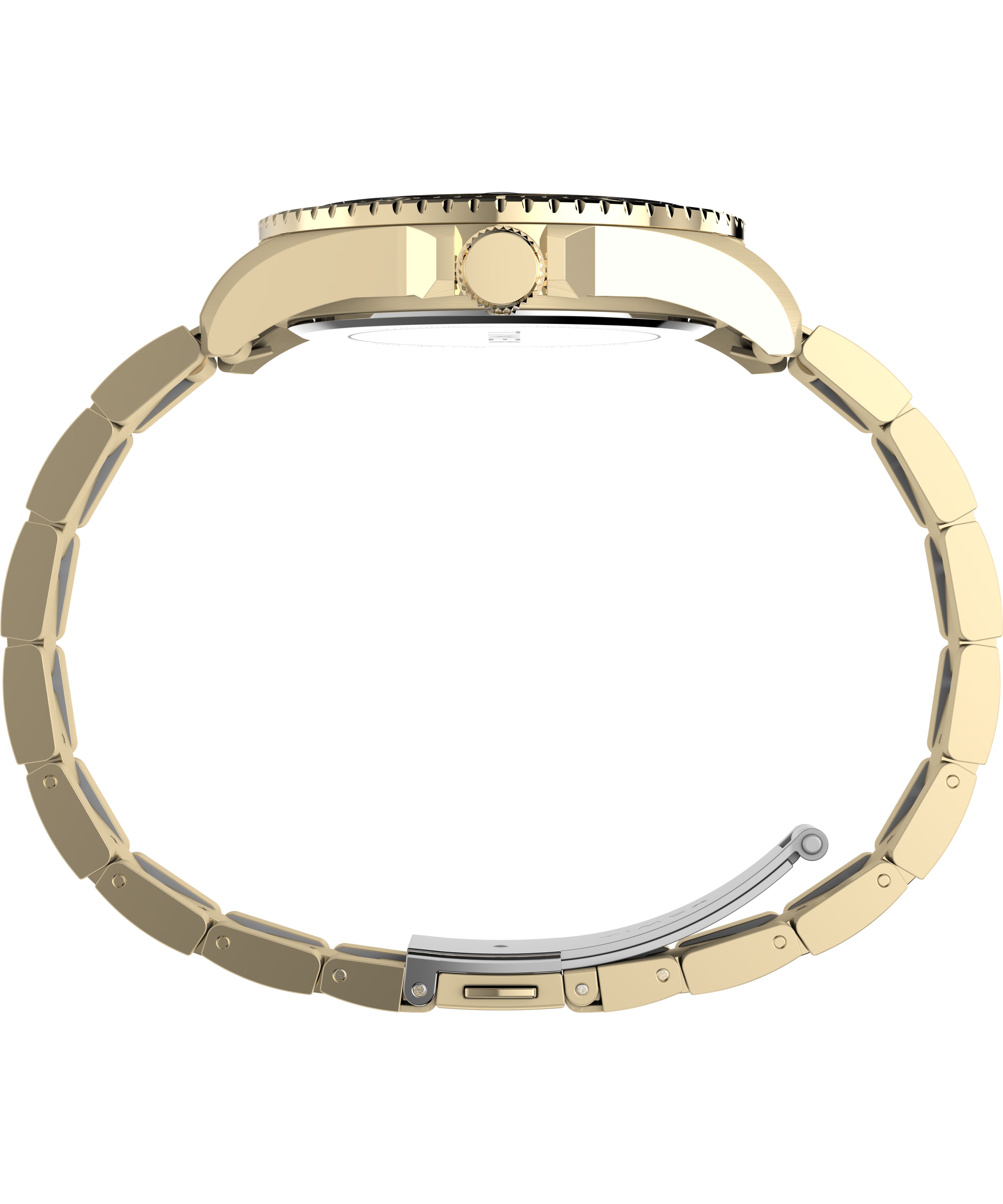 Timex Men's Dress 42mm Watch - Gold-Tone Bracelet Black Dial Gold-Tone Case