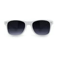 thumbnail image 2 of Classic Iconic Pop Color Horn Rim Sunglasses White Smoke, 2 of 4