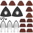 thumbnail image 1 of Oscillating Tool Sanding Pads Kit Triangle Finger Sandpaper Assortment Hook And Loop Multipurpose Grinding 65 Pcs (asshown ), 1 of 10