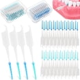 thumbnail image 1 of 400 cepillos interdentales desechables, palillos de dientes, herramientas de limpieza dental para una limpieza profunda y cuidado bucal., 1 of 7