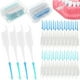 thumbnail image 1 of 400 cepillos interdentales desechables, palillos de dientes, herramientas de limpieza dental para una limpieza profunda y cuidado bucal., 1 of 7