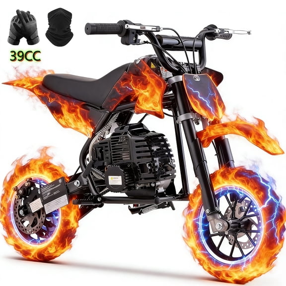 Arshin 4-Stroke Gas Dirt Bike - 20 MPH Max Speed,Disc Brakes,Perfect Youth & Adult Beginner Pit Bike(Black)