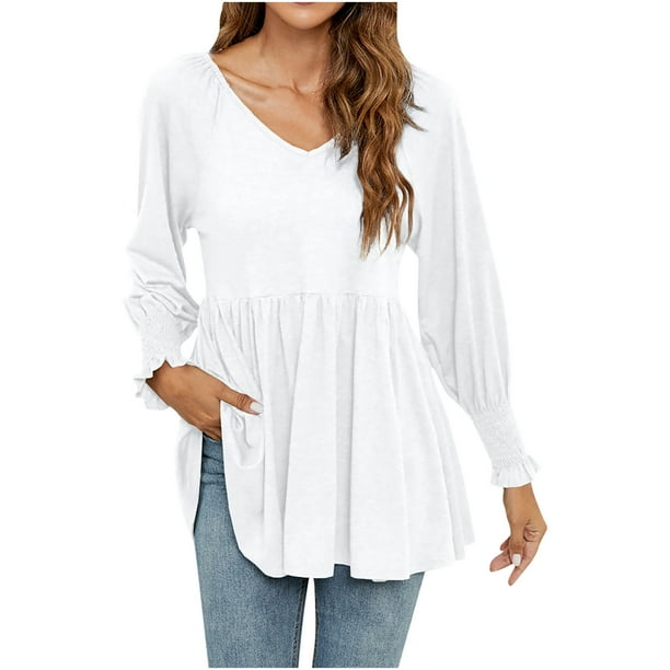 Camisas Para Mujer de Gran Tamaño de Moda Otoño Invierno Blusa Con