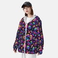 thumbnail image 3 of Lsque Skull rainbow star mushroom UPF 50+ Lightweight Sun Protection Men's Women's Long Sleeve Shirt, Hoodie Performance -X-Large, 3 of 9
