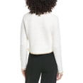 thumbnail image 2 of Toccin womens  Cecilia Textured Cotton Knit Jacket, l, White, 2 of 3
