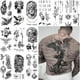 thumbnail image 1 of wonima02 Impressed Modern Masuline Full Sleeve Semi Permanent Fake Tattoos for Men - Geometric Greek, Roman, Viking Gods & Goddess, Bird Wings, Axe, Knight - Large Realistic Temporary Tats for Guys, 1 of 1