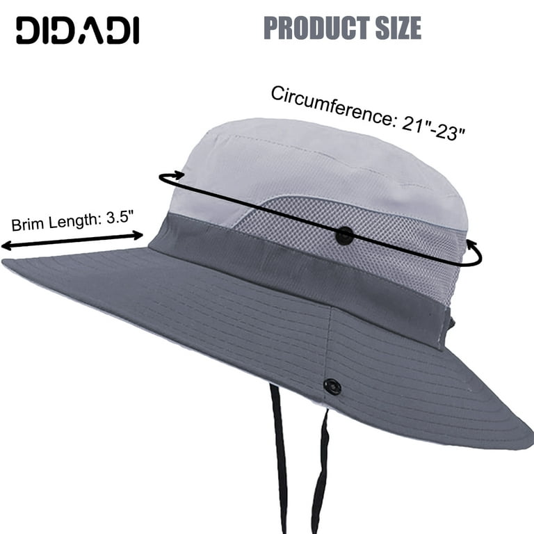 Outdoor Sun Hats for Women, DIDADI Wide Brim Tribe Sun Hats with  Ponytail-Hole, Breathable UV-Protection Beach Hat, Foldable Mesh Bucket Hat  