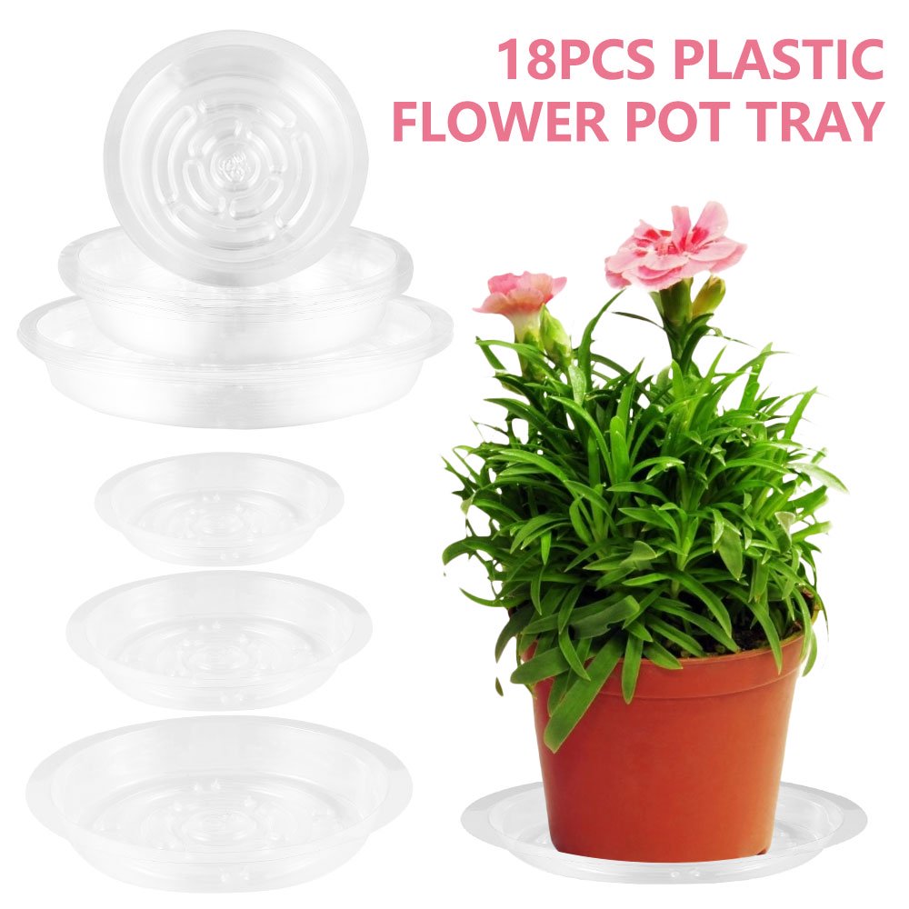Fyeme 18 Pcs Flower Pot Saucers,Flower Pot Saucers Flower Drip Tray
