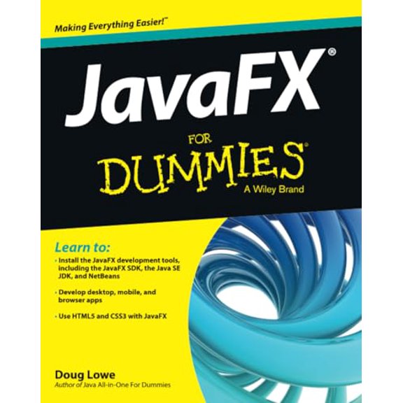 Pre-Owned Javafx for Dummies (Paperback) 1118385349 9781118385340