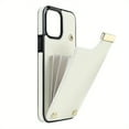 thumbnail image 5 of Luxusy Retro Faux Leather Phone Case For IPhone 15 Plus 14/13/12/11 Pro Max Fashion Upholstered Wallet Card Slot Bag Shockproof Protect Cover, 5 of 5