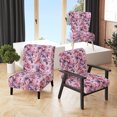 thumbnail image 1 of Designart "Pink Peony Serenade" Pink Floral Upholstered Accent Chair - Cottage Arm Chair For Bedroom, 1 of 7