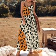 thumbnail image 2 of Leopard Print Pattern Sleeveless Dress Women's Luxury Party Dress Birthday Dresses for Women, 2 of 7
