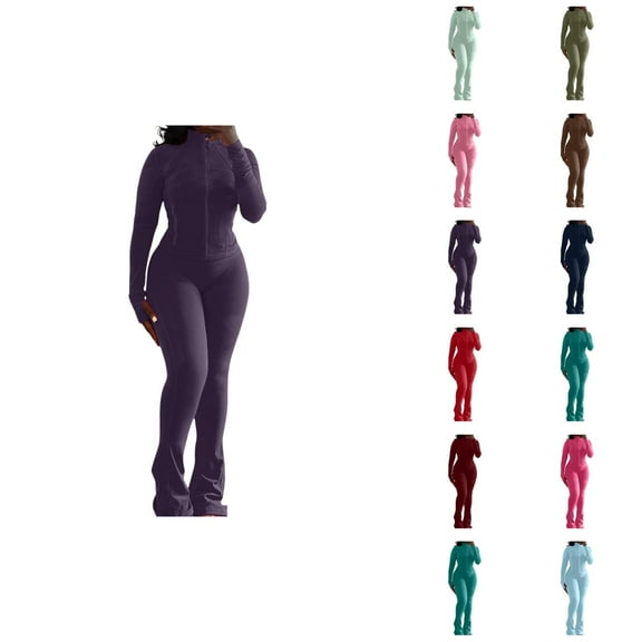 Sweatsuits For Women Set 2 Piece Outfits Sexy Long Sleeve Bodysuits Top Skinny Pants Sets Tracksuits Womens Pants Casual