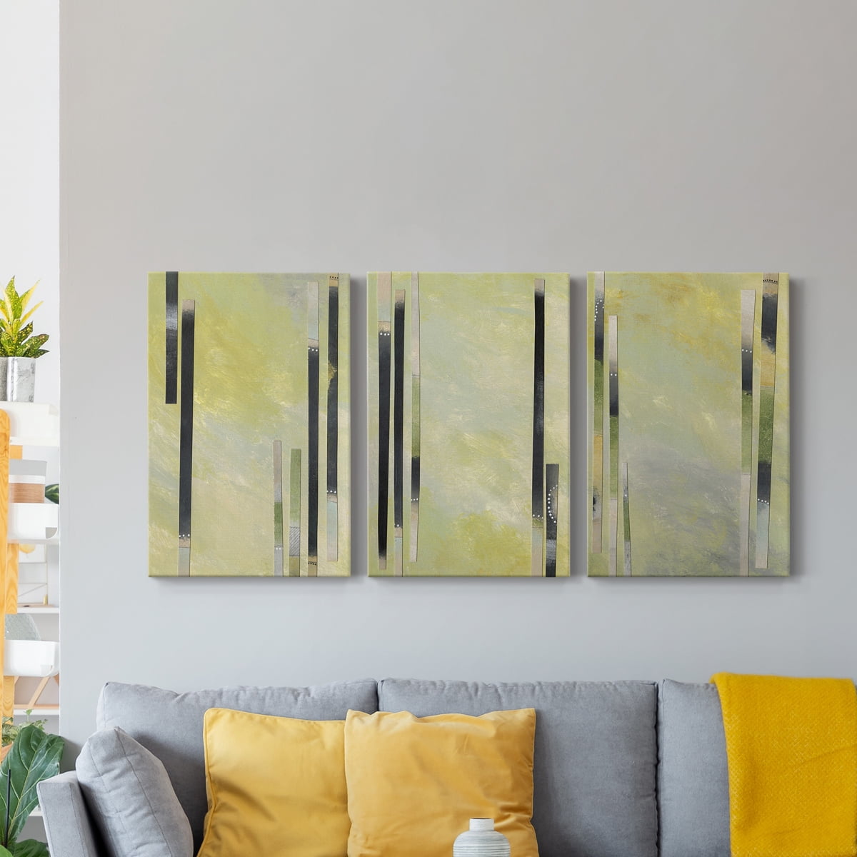 Neutral Assemblage I Premium Gallery Wrapped Canvas - Ready to Hang - 8 x 12 Each