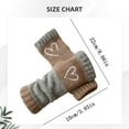 thumbnail image 3 of Cuekondy Gloves Mittens for Women's Fingerless Gloves 10 Color Options Warm Half Finger Mittens with Heart Pattern for Everyday Style Red Gloves Mittens, 3 of 3