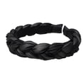 thumbnail image 1 of Hair Hoop Elegant Style Vintage Adjustable Headband Comfortable Wearing Braid Pattern Exquisite Workmanship Wide Simple Headwear black, 1 of 7