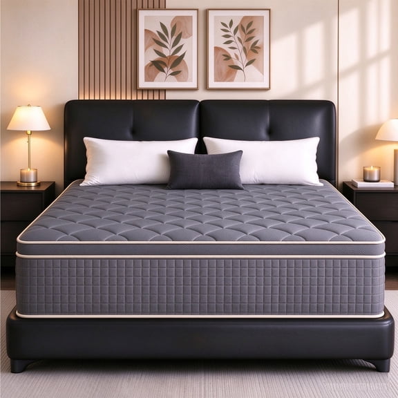 TEDLAYGG Queen 12 Inch Pocket Spring Mattress in a Box with Motion Isolation, Edge Support and Pressure Relief