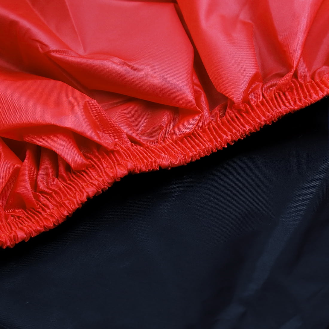 Unique Bargains XL 180T Rain Dust Motorcycle Bike Cover Black+Red Outdoor UV Waterproof For Harley Davidson