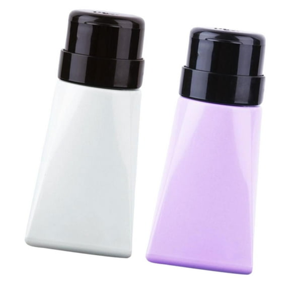 Masteelf 2 Pcs Liquid Dispenser Small Bottle Cosmetic Pump Dispensers White