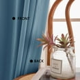 thumbnail image 6 of Back Tab Curtains, 4-Panel Set Rod Pocket & Pinch Pleat Design Light-Filtering & Thermal Insulation Ideal for Living Room, Bedroom & Office Windows, 6 of 7
