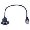 thumbnail image 4 of Extensor de Ethernet Cable de Extensión de Cable Ethernet Macho Conector de Cable Hembra a Hembra Montaje en Panel Rj-45 Adaptador de Salida Cat6 con Transferencia de Datos ANGGREK Otros, 4 of 8