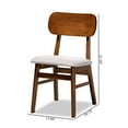 thumbnail image 4 of Bowery Hill Grey and Brown Finished Wood 2-Piece Dining Chair Set, 4 of 8