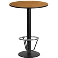 thumbnail image 2 of Emma + Oliver 24"RD Natural Laminate Bar Table Top-18"RD Base/Foot Ring, 2 of 3