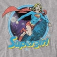 thumbnail image 2 of Superman Supergirl Airbrush Women's T Shirt, Athletic Heather, Large, 2 of 6