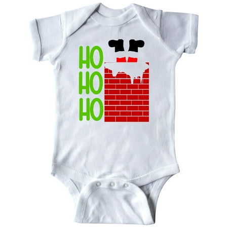 

Inktastic Ho Ho Ho Santa Feet in Chimney Gift Baby Boy or Baby Girl Bodysuit