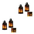 thumbnail image 3 of kurtrusly 2pcs Portable Hanging Candle Light Indoor Decoration Desktop Decorative Lantern black*2PCS 2Set, 3 of 6