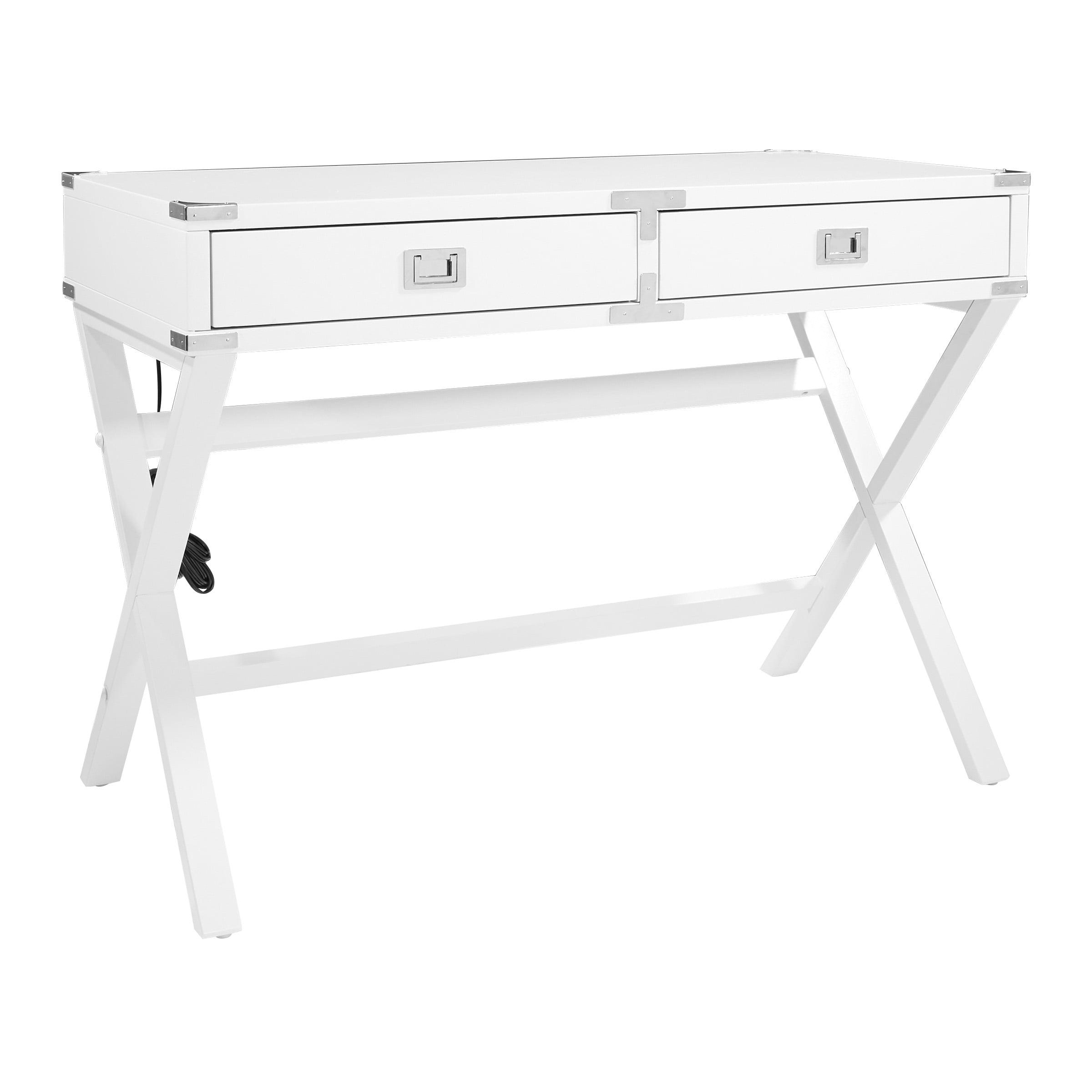 Osp Designs Wellington 42 Desk With Power Walmart Com Walmart Com