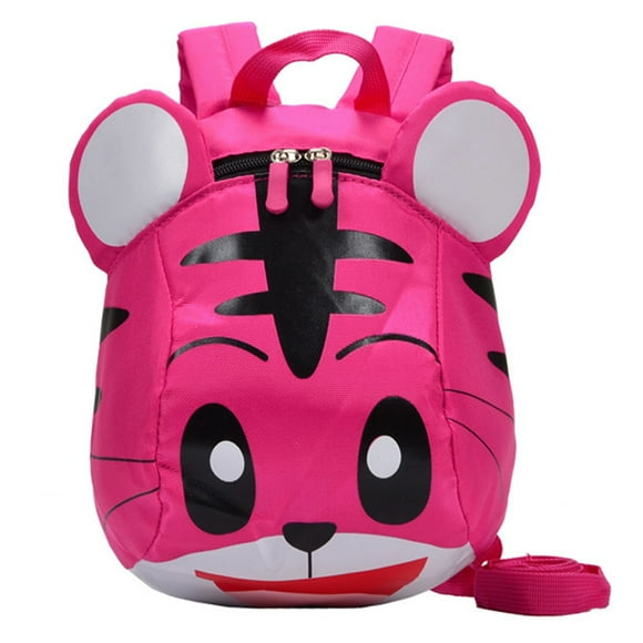 Amdohai Sacs d'École pour Enfants avec Harnais de Sécurité en Nylon Mignon en Forme de Tigre Sac à Dos de Voyage Anti-Perte Enfants