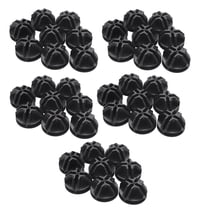 Wire Square Plastic Connectors for Modular Organizer Closet and Wire Grid Square Storage Shelving Unit, Set of 40(Black)
