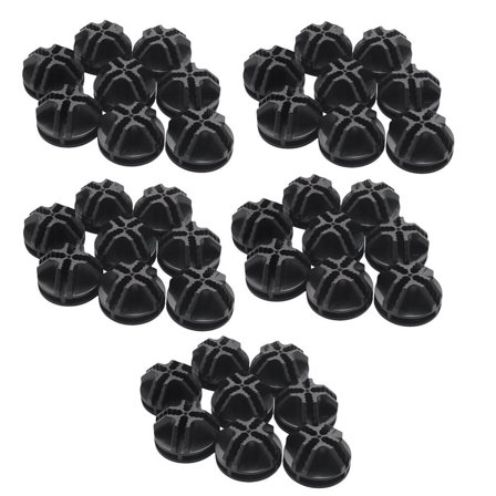 Wire Square Plastic Connectors for Modular Organizer Closet and Wire Grid Square Storage Shelving Unit, Set of 40(Black)