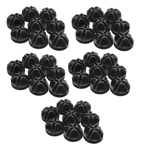 Wire Square Plastic Connectors for Modular Organizer Closet and Wire Grid Square Storage Shelving Unit, Set of 40(Black)