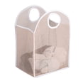 thumbnail image 4 of Panier à Linge Pliable de Rangement Portable en Filet Kaki, 4 of 8