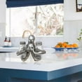 thumbnail image 5 of Nautical Salt & Pepper Shaker Set with Silver Octopus Holder - Beach Themed Decor - For Ocean and Coastal Decor Enthusiasts, 5 of 7