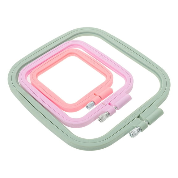 1 Set Square Embroidery Hoop Frame Embroidery Hoop Plastic Embroidery Frames For Sewing Needlework Embroidery Projects