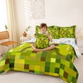 thumbnail image 4 of Erosebridal Pixelated Miners Gamer Kids 7-Piece Twin Bedding Sets,Cool Video Game Bedding Comforter Set For Console Gamer,Reversible, 4 of 7