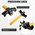 thumbnail image 4 of Steering Wheel Lock, Universal Anti-Theft Car Auto Security Lock with 2 Keys, Sponge Pad, 4 of 5