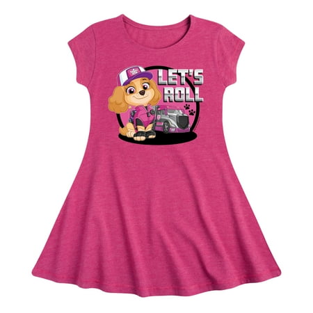 

Paw Patrol - Let s Roll Skye - Toddler And Youth Girls Fit And Flare Dress