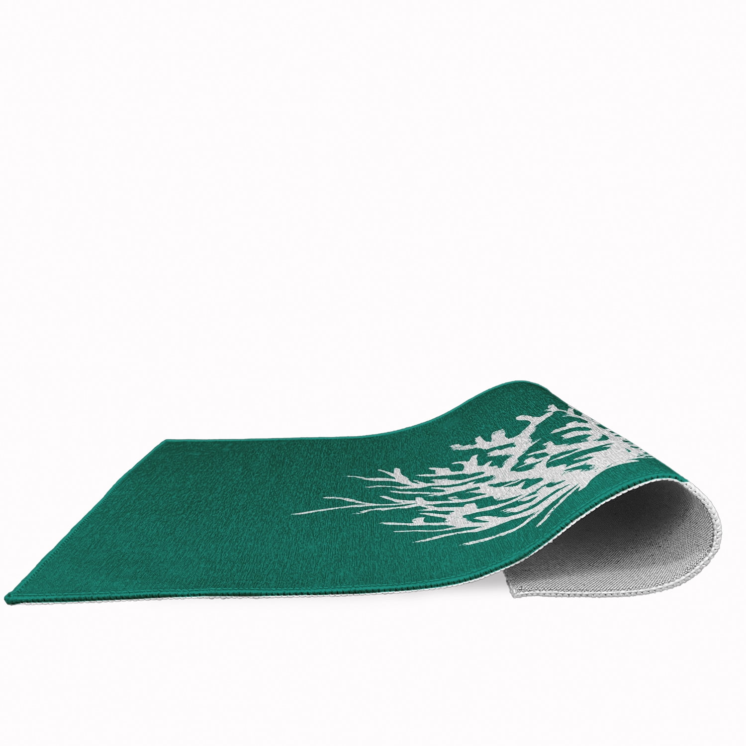 3' x 5' Simply Daisy Big Seaweed Beach Style Chenille Area Rug, Kelly Green