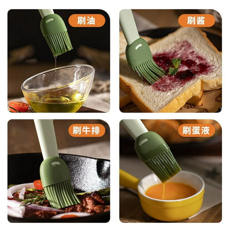 2Pcs Heat Resistant Basting Brush Silicone Food Brushes Practical